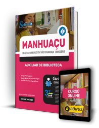 Capa Apostila Prefeitura de São João do Manhuaçu - MG  - Auxiliar de Biblioteca
