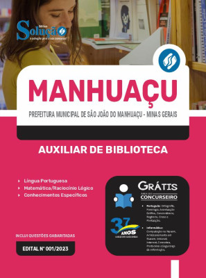 Apostila Prefeitura de São João do Manhuaçu - MG  - Auxiliar de Biblioteca - Imagem 3