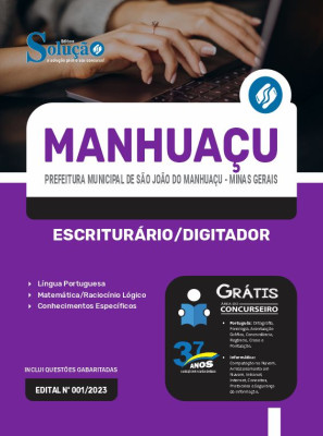 Apostila Prefeitura de São João do Manhuaçu - MG  - Escriturário/Digitador - Imagem 3