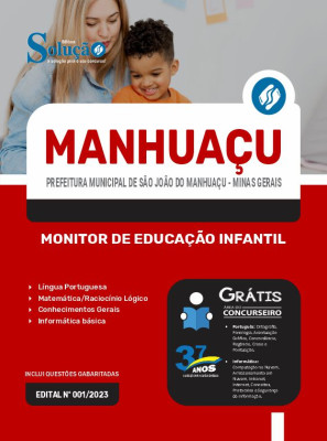 Apostila Prefeitura de São João do Manhuaçu - MG em PDF  - Monitor de Educação Infantil - Imagem 1
