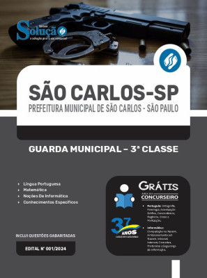 Apostila Prefeitura de São Carlos - SP  - Guarda Municipal - 3ª Classe - Imagem 3