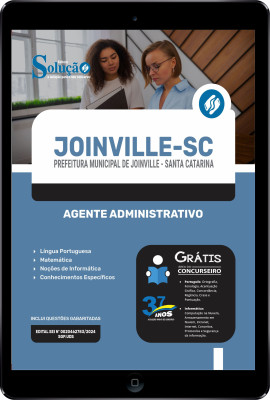 Apostila Prefeitura de Joinville - SC em PDF  - Agente Administrativo - Imagem 1