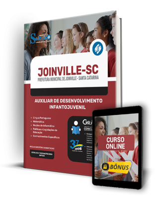 Apostila Prefeitura de Joinville - SC  - Auxiliar de Desenvolvimento Infantojuvenil - Imagem 1