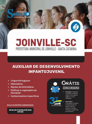 Apostila Prefeitura de Joinville - SC  - Auxiliar de Desenvolvimento Infantojuvenil - Imagem 3