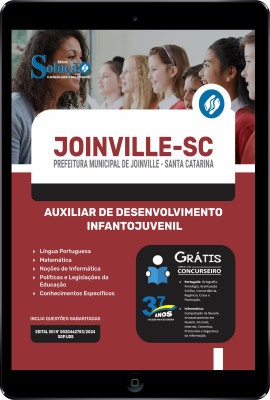 Apostila Prefeitura de Joinville - SC em PDF  - Auxiliar de Desenvolvimento Infantojuvenil - Imagem 1
