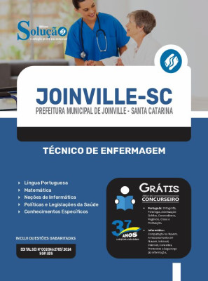 Apostila Prefeitura de Joinville - SC  - Técnico de Enfermagem - Imagem 3