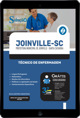 Apostila Prefeitura de Joinville - SC em PDF  - Técnico de Enfermagem - Imagem 1