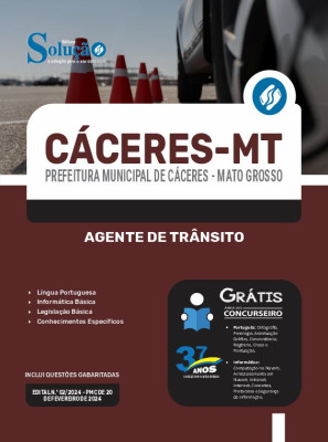 Apostila Prefeitura de Cáceres - MT  - Agente de Trânsito - Imagem 3