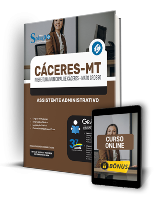 Apostila Prefeitura de Cáceres - MT  - Assistente Administrativo - Imagem 1