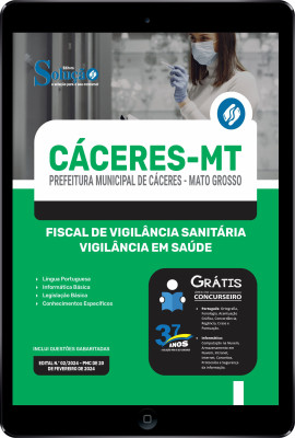 Apostila Prefeitura de Cáceres - MT em PDF  - Fiscal de Vigilância Sanitária - Vigilância em Saúde - Imagem 1