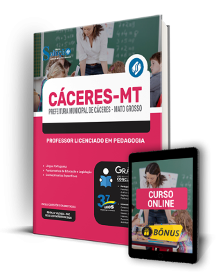 Apostila Prefeitura de Cáceres - MT  - Professor Licenciado em Pedagogia - Imagem 1