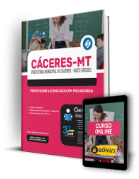 Capa Apostila Prefeitura de Cáceres - MT  - Professor Licenciado em Pedagogia