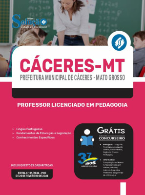 Apostila Prefeitura de Cáceres - MT  - Professor Licenciado em Pedagogia - Imagem 3