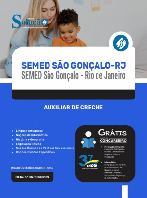 Apostila SEMED São Gonçalo - RJ  - Auxiliar de Creche - Imagem 3