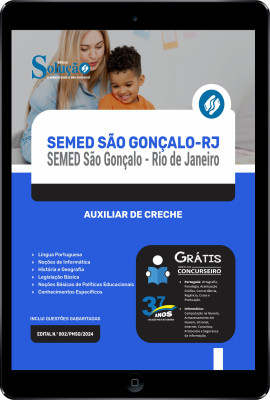 Apostila SEMED São Gonçalo - RJ em PDF  - Auxiliar de Creche - Imagem 1