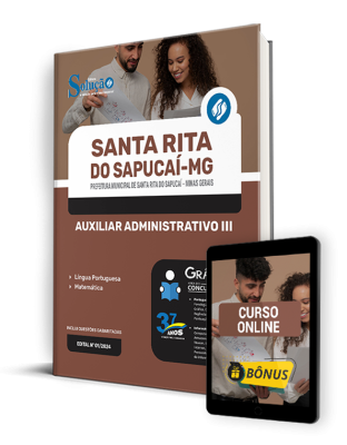 Apostila Prefeitura de Santa Rita do Sapucaí - MG  - Auxiliar Administrativo III - Imagem 1