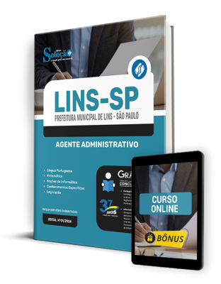 Apostila Prefeitura de Lins - SP  - Agente Administrativo - Imagem 1