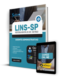 Capa Apostila Prefeitura de Lins - SP  - Agente Administrativo
