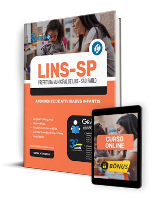 Apostila Prefeitura de Lins - SP  - Atendente de Atividades Infantis - Imagem 1
