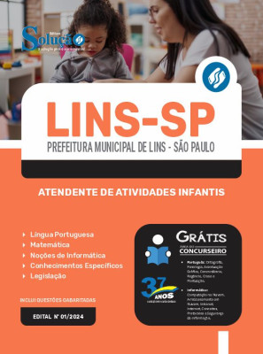 Apostila Prefeitura de Lins - SP  - Atendente de Atividades Infantis - Imagem 3
