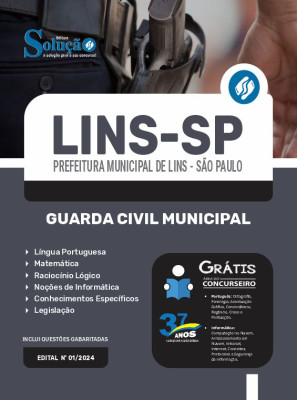 Apostila Prefeitura de Lins - SP em PDF  - Guarda Civil Municipal - Imagem 1
