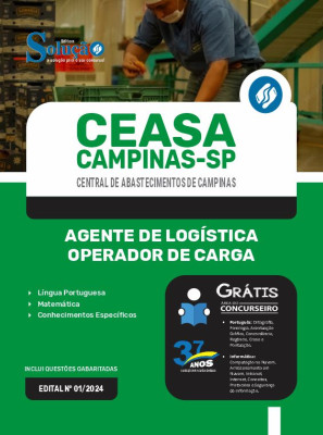 Apostila CEASA Campinas - SP  - Agente de Logística - Operador de Carga - Imagem 3
