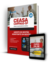 Capa Apostila CEASA Campinas - SP  - Agente de Gestão - Assistente em Gestão