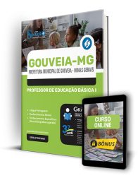 Capa Apostila Prefeitura de Gouveia - MG  - Professor de Educação Básica I