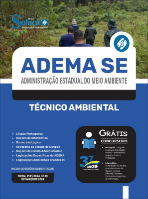 Apostila ADEMA-SE em PDF  - Técnico Ambiental - Imagem 1