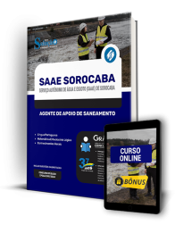 Capa Apostila SAAE Sorocaba - SP  - Agente de Apoio de Saneamento