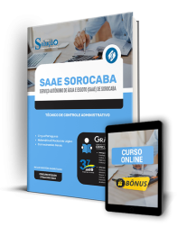 Capa Apostila SAAE Sorocaba - SP  - Técnico de Controle Administrativo