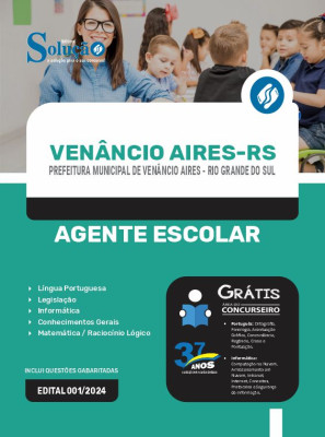 Apostila Prefeitura de Venâncio Aires - RS  - Agente Escolar - Imagem 3
