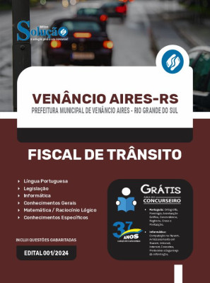 Apostila Prefeitura de Venâncio Aires - RS  - Fiscal de Trânsito - Imagem 3
