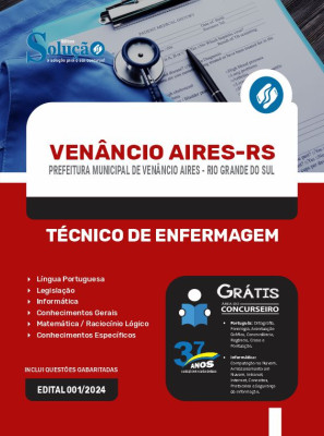 Apostila Prefeitura de Venâncio Aires - RS  - Técnico de Enfermagem - Imagem 3