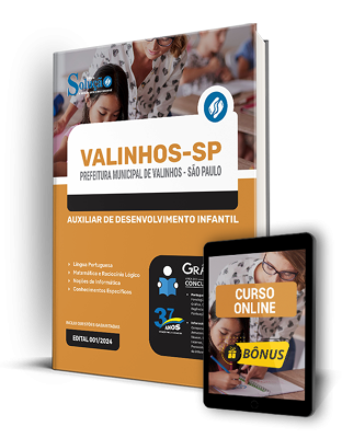Apostila Prefeitura de Valinhos - SP  - Auxiliar de Desenvolvimento Infantil - Imagem 1