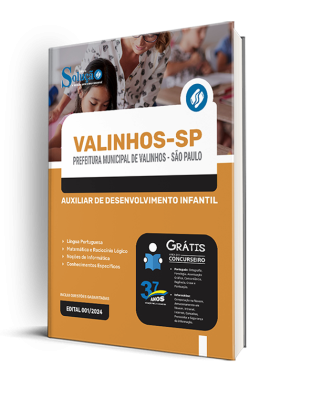 Apostila Prefeitura de Valinhos - SP  - Auxiliar de Desenvolvimento Infantil - Imagem 2