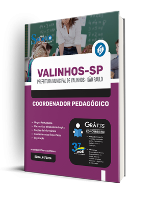 Apostila Prefeitura de Valinhos - SP  - Coordenador Pedagógico - Imagem 2