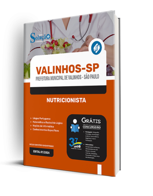 Apostila Prefeitura de Valinhos - SP  - Nutricionista - Imagem 2
