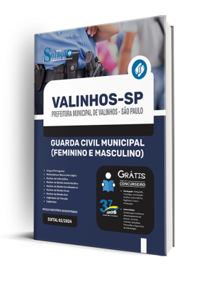 Apostila Prefeitura de Valinhos - SP  - Guarda Civil Municipal (Feminino e Masculino) - Imagem 2