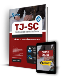 Capa Apostila TJ-SC  - Técnico Judiciário Auxiliar