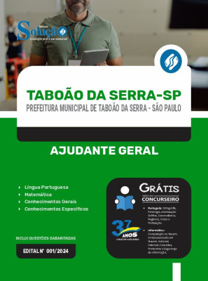 Apostila Prefeitura de Taboão da Serra - SP  - Ajudante Geral - Imagem 3