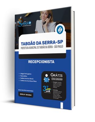 Apostila Prefeitura de Taboão da Serra - SP  - Recepcionista - Imagem 2