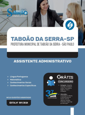 Apostila Prefeitura de Taboão da Serra - SP  - Assistente Administrativo - Imagem 2
