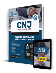 Capa Apostila CNJ  - Técnico Judiciário - Área: Administrativa