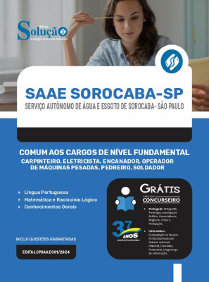 Apostila SAAE Sorocaba - SP  - Comum aos Cargos de Nível Fundamental - Imagem 2