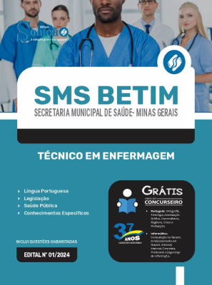 Apostila SMS BETIM - MG  - Técnico em Enfermagem - Imagem 3