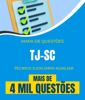 Mapa de Questões Online - TJ-SC - Técnico Judiciário Auxiliar - 4 Mil Questões - Imagem 1