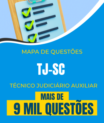 Mapa de Questões Online - TJ-SC - Técnico Judiciário Auxiliar - 9 Mil Questões - Imagem 1