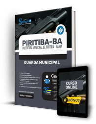Capa Apostila Prefeitura de Piritiba - BA  - Guarda Municipal