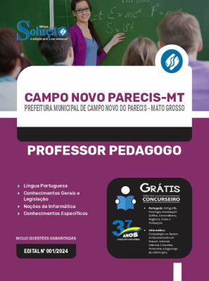 Apostila Prefeitura de Campo Novo do Parecis - MT  - Professor Pedagogo - Imagem 3